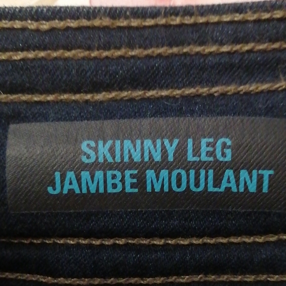 Style&Co.Denim Classic Dark Blue Skinny Leg Jeans 14W - Picture 4 of 10